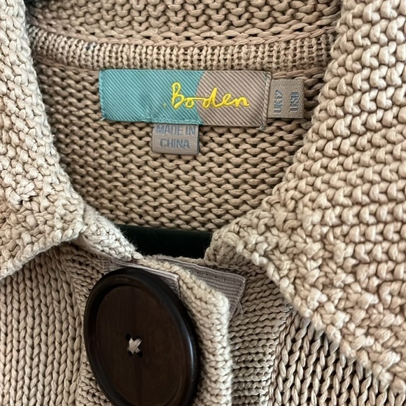 Boden Cotton Knit Tunic Cardigan Sweater Size US 8 - Picture 2 of 8